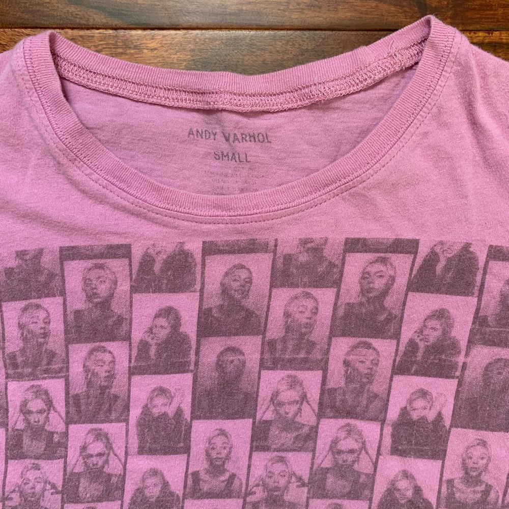 Andy Warhol Pink Photo Booth Shirt
